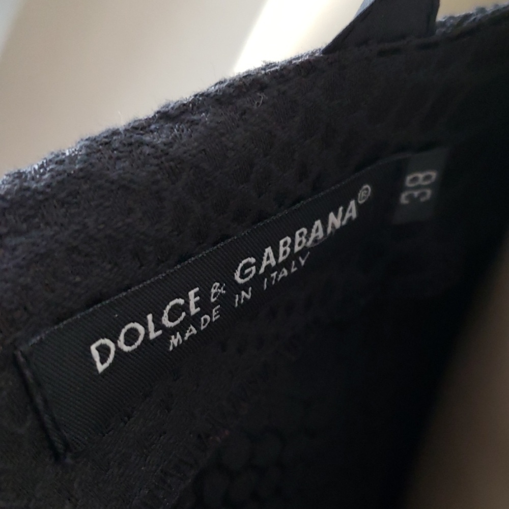Dolce & Gabbana black snake skin dress 38 4 - Picture 6 of 6
